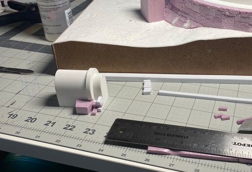 Tool for making the tower arched entry