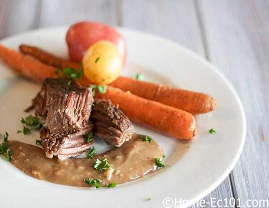Pot roast with carrots and potato