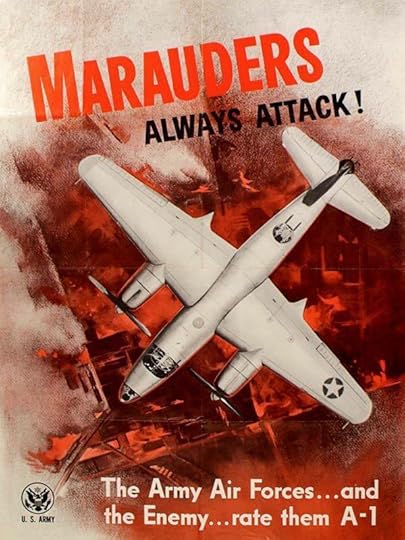 US Army poster for the Martin B-26 Marauder medium bomber, WWII