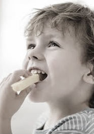 kid eating cheese curd