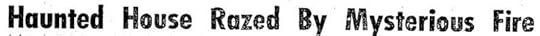 haunted house headline