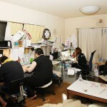 mangaka comic japan working space