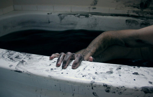 black, dark, and hand image