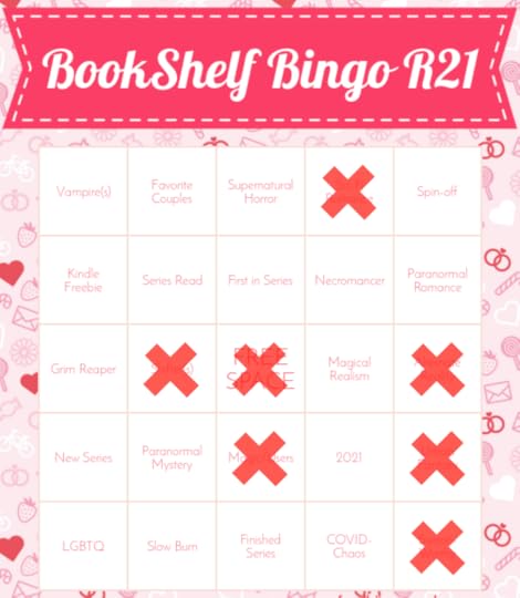 SOS book shelf bingo card