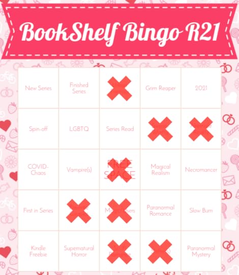 SOS book shelf bingo card