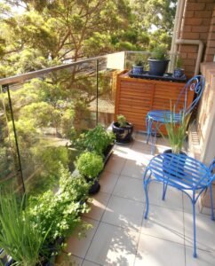 After: My balcony in January 2022