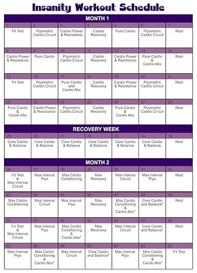 7 best images of printable insanity workout schedule