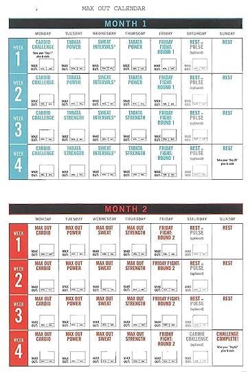 insanity max out calendar hit tha floor starting 1215