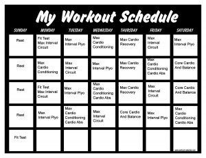 black white insanity month 2 workout schedule 60 day