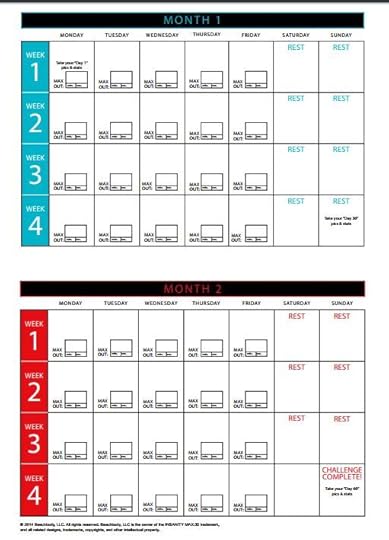 insanity calendar 11 insanity 60 day workout calendar