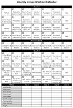 printable insanity workout calendar pdf free insanity