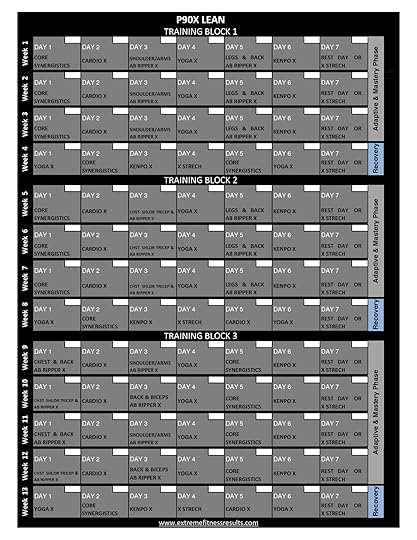 12 best images of free printable worksheets p90x p90x