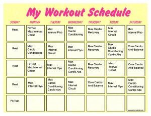 insanity month 2 schedule workout pinterest insanity