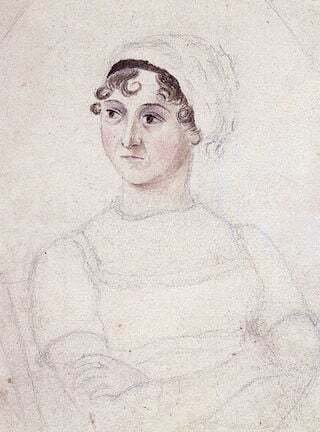 Cassandra Austen's portrait of Jane Austen (ac.1810)
