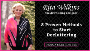 Thumbnail image for video for Rita's decluttering course called The 8 Proven Methods to Start Decluterring