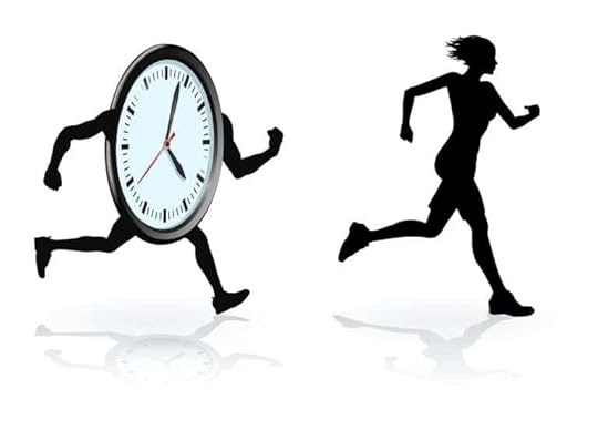running against the clock, busy