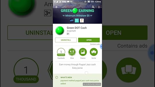 Earn money with this new application/green dot cash