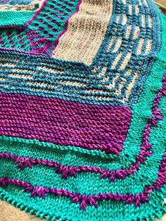 a close-up of several stitch patterns