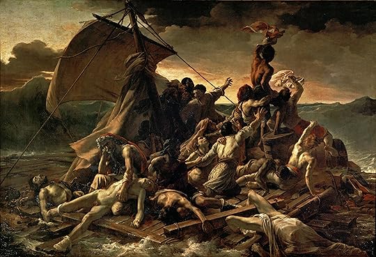 The Raft of the Medusa (1818-1819). Oil on canvas, 490 × 716 cm (16 ft 1 in × 23 ft 6 in). Louvre, Paris