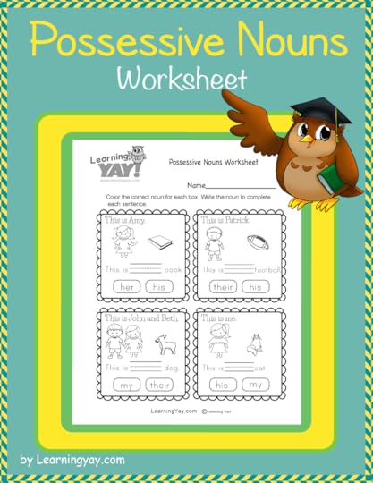 first grade possessive nouns worksheet possessive nouns