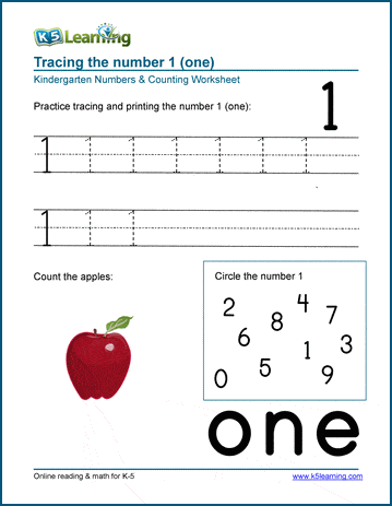 learning numbers worksheets for preschool and kindergarten k5 learning