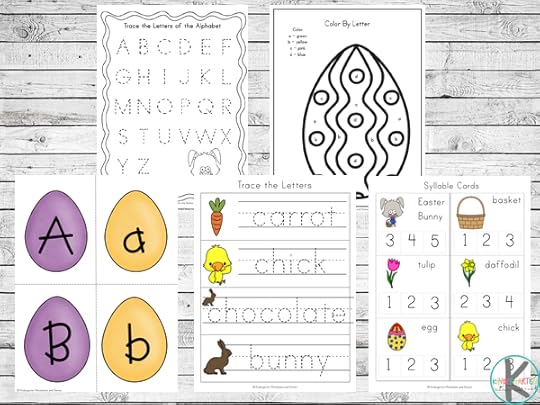 free printable easter worksheets for kindergarten