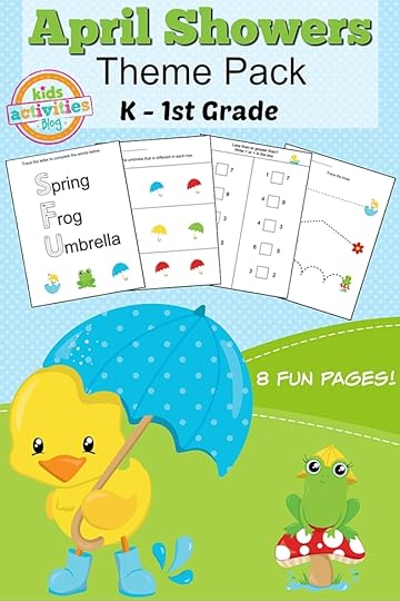 spring printable kindergarten worksheet pack for home or classroom