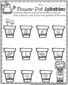 kindergarten worksheets for may planning playtime
