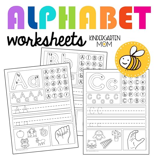 kindergarten alphabet printables kindergarten mom