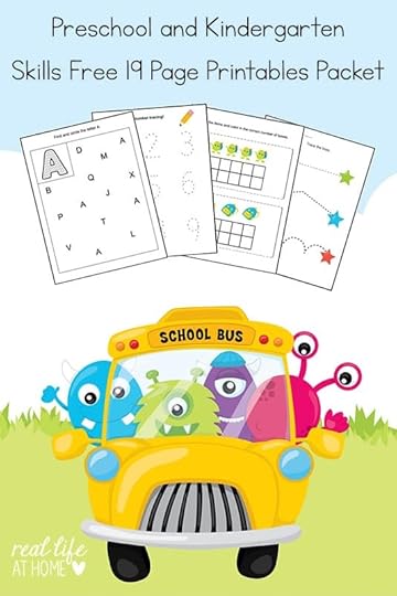 kindergarten and preschool skills worksheets printable packet