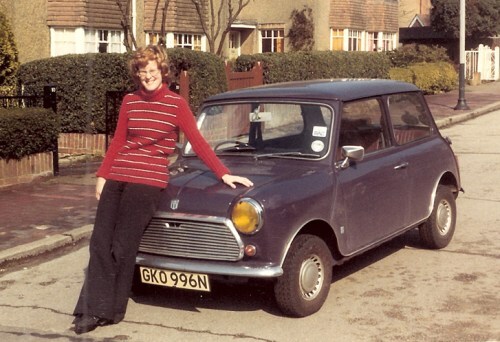 Alison with her first Mini