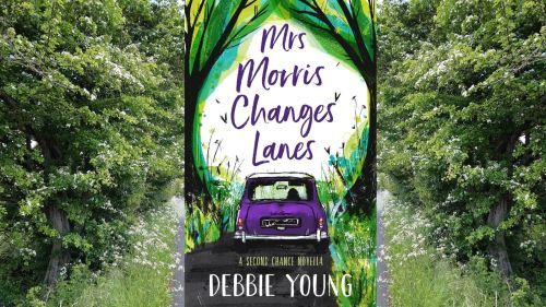 book cover with backdrop of country lane