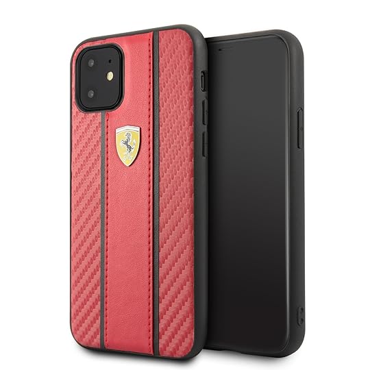 Ferrari PU Leather Hard Case for iPhone 11 Cell Phone