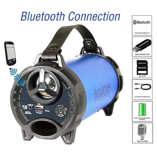 Boytone BT40BL Portable Bluetooth Indoor/Outdoor Speaker