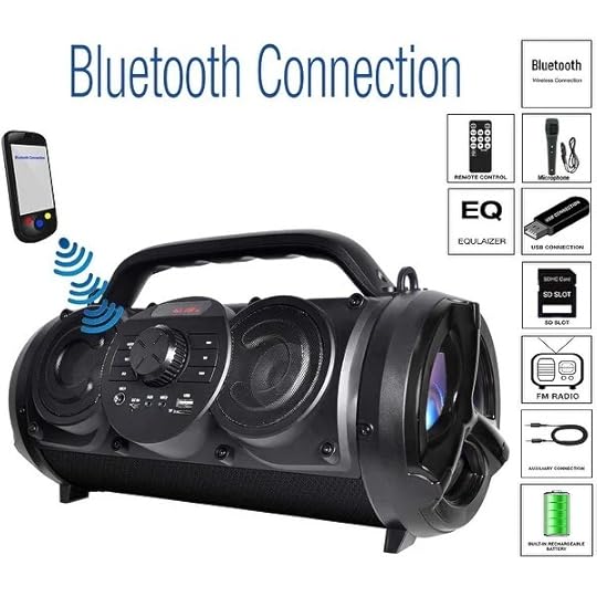 Shop Boytone BT18BK Portable Bluetooth Boombox Speaker
