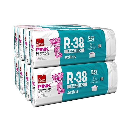 Owens Corning R38 EcoTouch PINK Unfaced Fiberglass