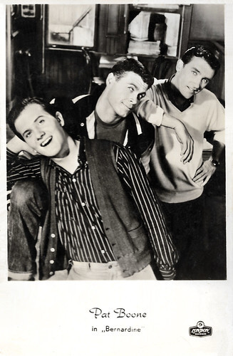Pat Boone, Val Benedict, and Ronnie Burns in Bernardine (1957)