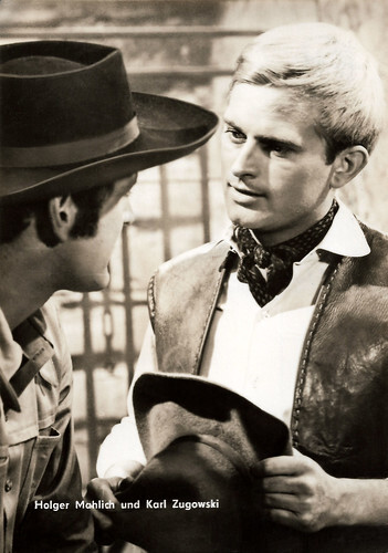 Holger Mahlich and Karl Zugowksi in Weisse Wölfe (1969)