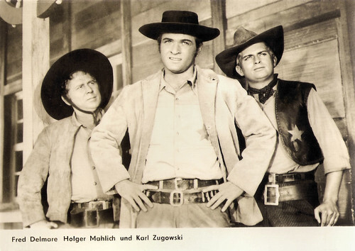 Fred Delmare, Holger Mahlich and Karl Zugowksi in Weisse Wölfe (1969)