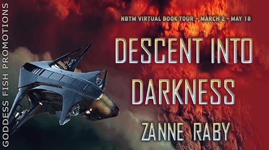 Goddess Fish book tour banner for Descent into Darkness