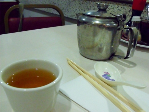 jasmine tea at Wong Kei, London. Ailish Sinclair | Author
