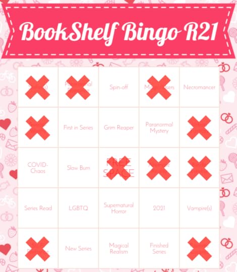 SOS book shelf bingo card