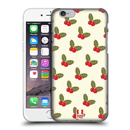 HEAD CASE DESIGNS RETRO CHRISTMAS HARD BACK CASE FOR APPLE