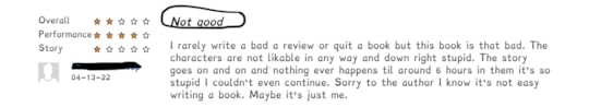 review, book review, fiction filler, bad writing