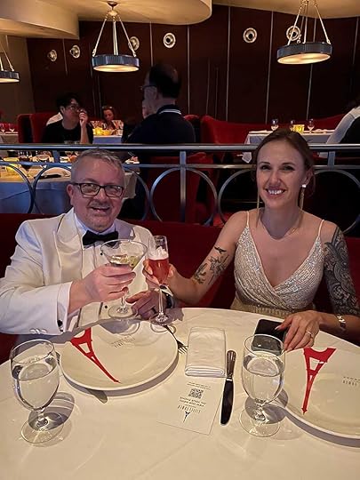 David and Cristi at Eiffel Tower Restaurant