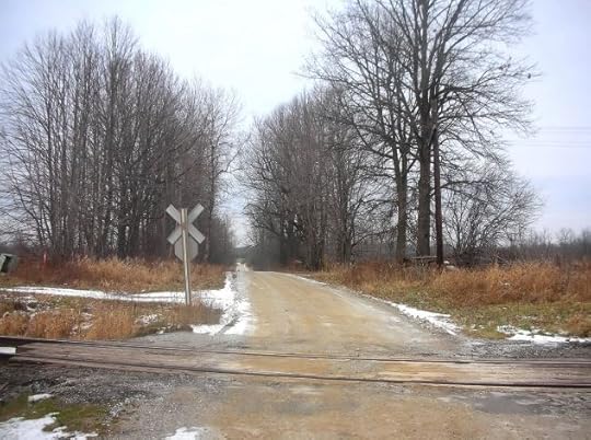 tracks back the side road