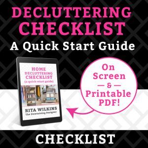 product thumbnail for printable PDF home decluttering checklist