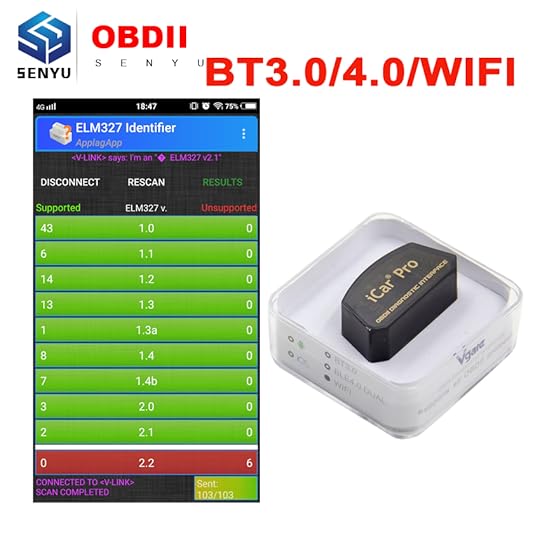 For Android/IOS Vgate iCar Pro Elm327 v2.1 Bluetooth 4.0