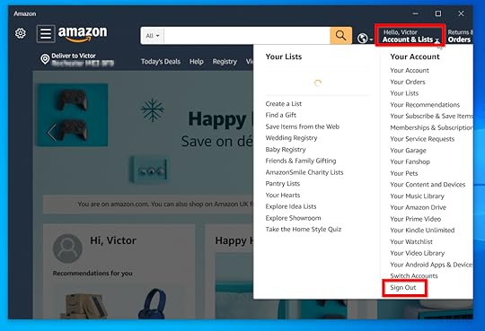 How to Logout of Amazon App (from Android, iPhone or