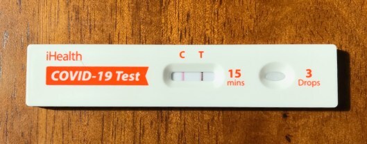 Positive COVID test result